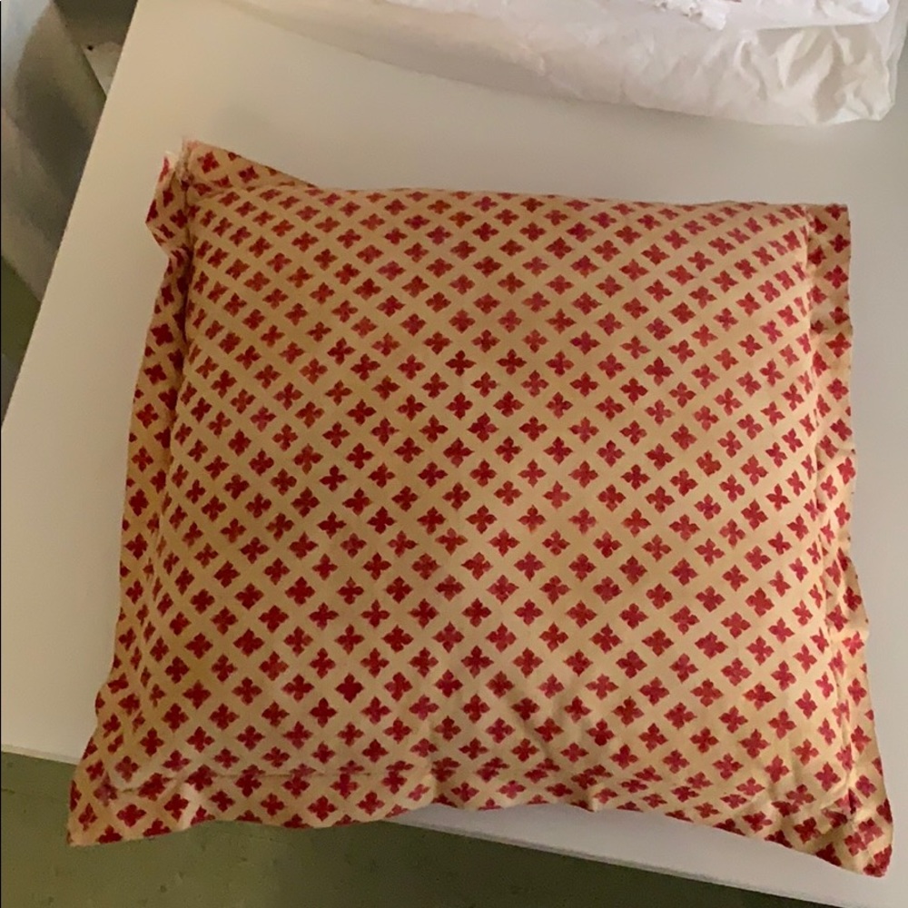 Yellow and Red decorative pillow set